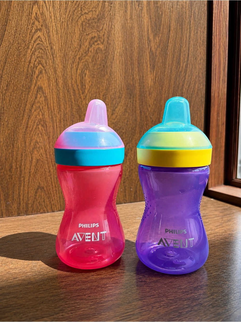 NEW Philips Avent Colorful Toddler Sippy Cups - Pink & Purple
